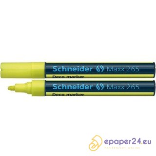 Marker kredowy Schneider Maxx 265 Deco żółty