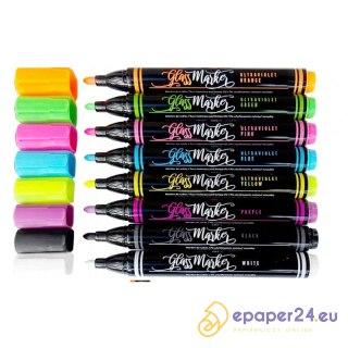 Marker kredowy Rystor Glass RMG-1 niebieski