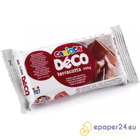 Masa modelarska Carioca Deco 500g terakota Masa modelarska Carioca Deco 500g terakota