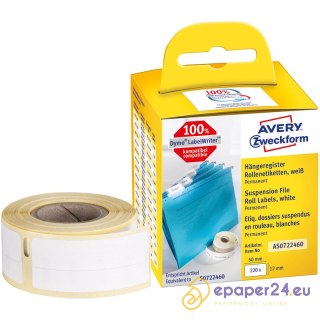 Etykiety na rolce Avery Zweckform 50x12mm białe (220)
