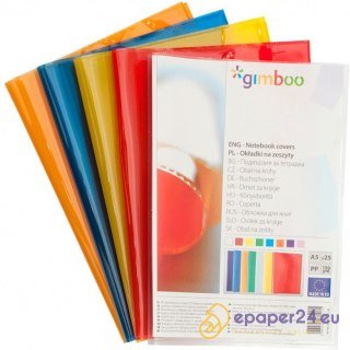 Okładka na zeszyt Gimboo A5 przezroczysta