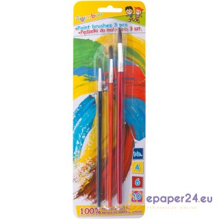 Pędzle Gimboo rozmiar: 4,6,10 (3)