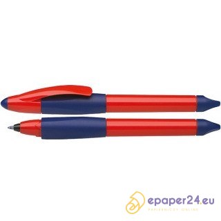 Pióro kulkowe Schneider Base Ball M niebiesko-czerwone