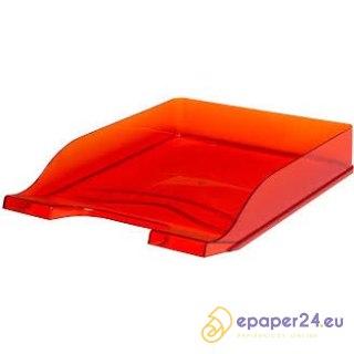 PÓŁKA NA DOKUMENTY BANTEX PRZEZROCZYSTA CZERWONA