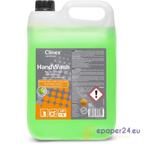 Płyn Clinex HandWash 5L (do mycia naczyń) Płyn Clinex HandWash 5L (do mycia naczyń)