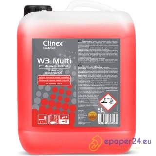 Płyn Clinex W3 Multi 5L (do mycia łazienek)