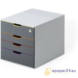 Pojemnik 4 szuflady Durable Varicolor Safe