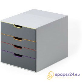 Pojemnik 4 szuflady Durable Varicolor
