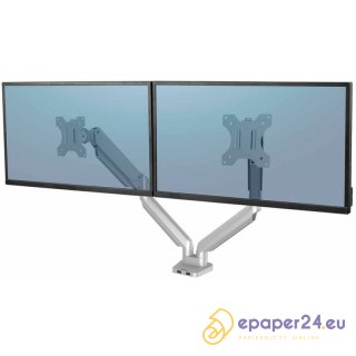 Ramię na 2 monitory Fellowes Platinum poziome srebrne