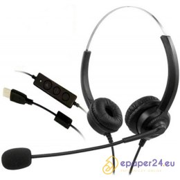 Słuchawki z mikrofonem MediaRangae MROS304 USB