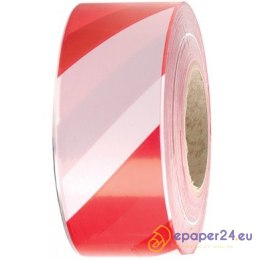 TAŚMA OSTRZEGAWCZA SMART 80mm/100m BIAŁO-CZERWONA