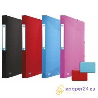 Teczka PP z gumką Oxford Urban A4+/25mm czarna