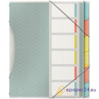 TECZKA PP Z GUMKĄ ESSELTE Colour'Ice A4 6 PRZEKŁADEK