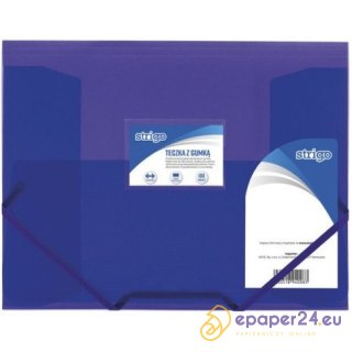 TECZKA PP Z GUMKĄ STRIGO A4 RÓŻOWA