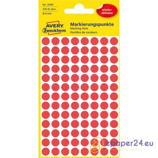 KÓŁKA AVERY śr.8mm USUWALNE CZERWONE (4x104)