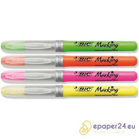 Zakreślacz BiC Highlighter Flex żółty Zakreślacz BiC Highlighter Flex żółty