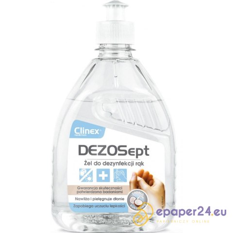 Żel do dezynfekcji rąk Clinex DezoSept 500ml Żel do dezynfekcji rąk Clinex DezoSept 500ml