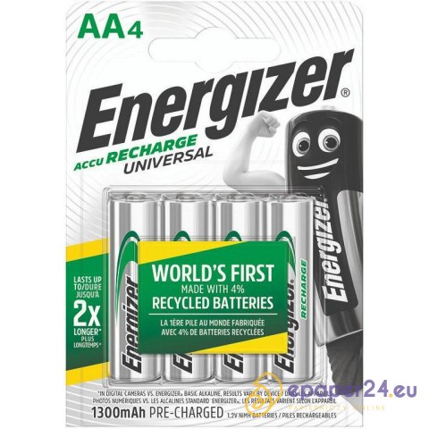Akumulatorki Energizer Universal AA HR6 1300mAh (4) Akumulatorki Energizer Universal AA HR6 1300mAh (4)