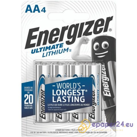 Baterie Energizer Ultimate Lithium AA LR6 1.5V (4) Baterie Energizer Ultimate Lithium AA LR6 1.5V (4)