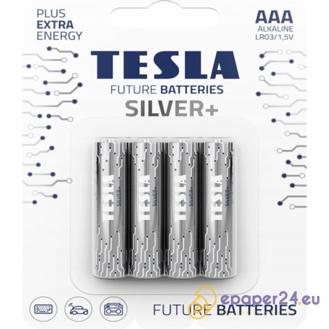 Beterie Tesla Silver+ AAA LR3 1.5V (4) Beterie Tesla Silver+ AAA LR3 1.5V (4)