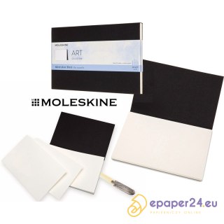 Blok do akwareli Moleskine Art L (13x21cm) czarny
