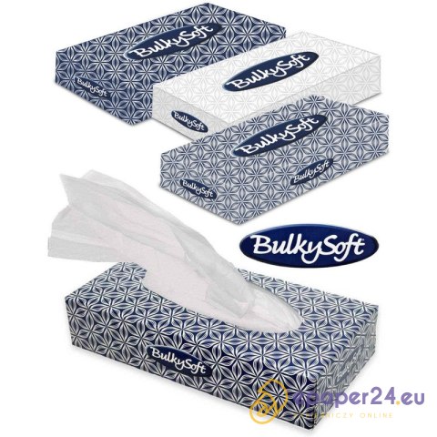 Chusteczki BulkySoft 2w celulozowe białe (100) Chusteczki BulkySoft 2w celulozowe białe (100)