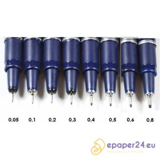 Cienkopis kreślarski Rystor Technic 0.1mm czarny