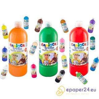 Farba tempera Carioca 1000ml różowa