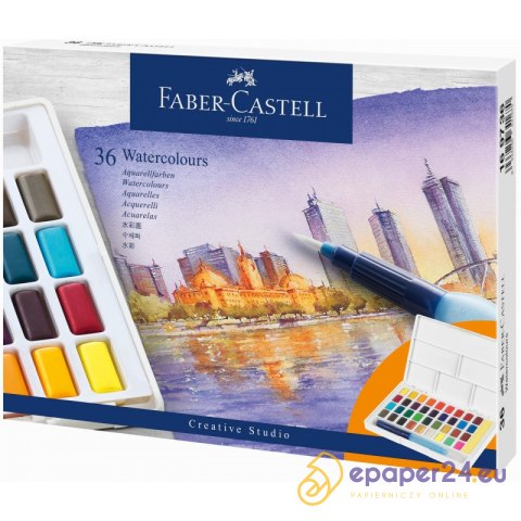 Farby akwarelowe Faber-Castell 36 kolorów Farby akwarelowe Faber-Castell 36 kolorów