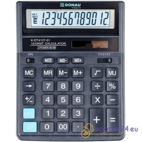 Kalkulator Donau Tech K-DT4127-01 czarny Kalkulator Donau Tech K-DT4127-01 czarny