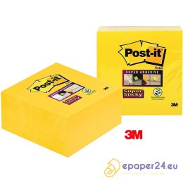 Karteczki Post-it Super Sticky 76x76mm (2028-S) żółte (350)