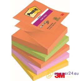 Karteczki Post-it Super Sticky Z-Notes 76x76mm (R330-5SS-BOOS) 4 kolory (5x90)