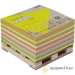 Karteczki Stick'n 76x76mm Kraft 5 kolorów (400)