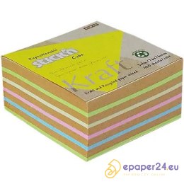 Karteczki Stick'n 76x76mm Kraft 5 kolorów (400)