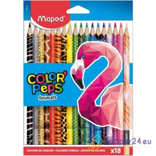 Kredki Maped Color'Peps Animals 18 kolorów