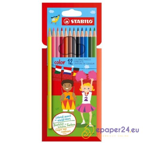 Kredki Stabilo Color 12 kolorów Kredki Stabilo Color 12 kolorów