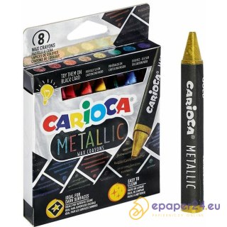 Kredki świecowe Carioca Metallic 8 kolorów