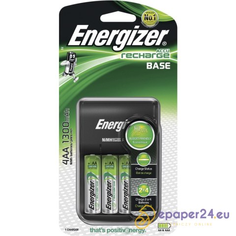 Ładowarka Energizer Base (+4 akumulatorki AA) Ładowarka Energizer Base (+4 akumulatorki AA)