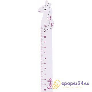 Linijka drewniana Fiorello 12cm jednorożec