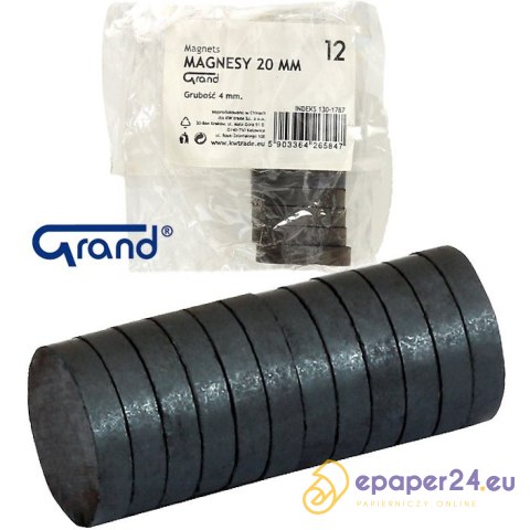Magnesy Grand śr.20mm (12) Magnesy Grand śr.20mm (12)