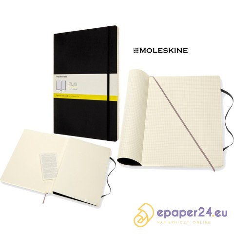 Notatnik Moleskine Classic A4 (21x29.7cm) kratka czarny Notatnik Moleskine Classic A4 (21x29.7cm) kratka czarny