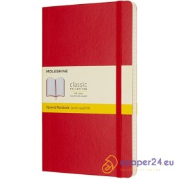 Notatnik Moleskine Classic L (13x21cm) kratka czerwony