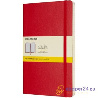 Notatnik Moleskine Classic L (13x21cm) kratka czerwony