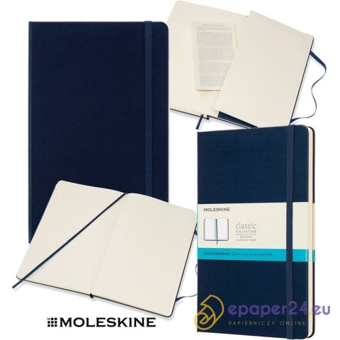 Notatnik Moleskine Classic L (13x21cm) kropki niebieski Notatnik Moleskine Classic L (13x21cm) kropki niebieski