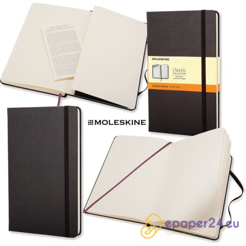 Notatnik Moleskine Classic L (13x21cm) linie czarny Notatnik Moleskine Classic L (13x21cm) linie czarny