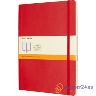 Notatnik Moleskine Classic XL (19x25cm) linia czerwony