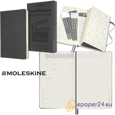 Notatnik Moleskine Film&TV Journal 13x21cm Notatnik Moleskine Film&TV Journal 13x21cm