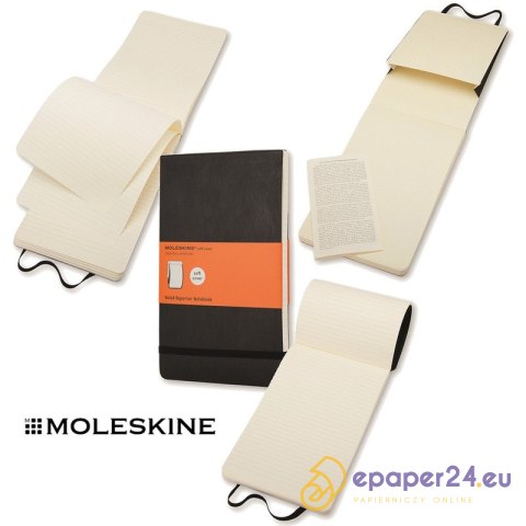 Notatnik Moleskine Reporter P (9x14cm) linia czarny Notatnik Moleskine Reporter P (9x14cm) linia czarny