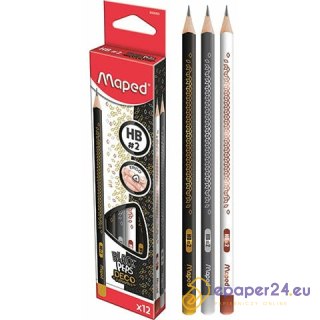 Ołówek Maped Black'Peps Deco HB