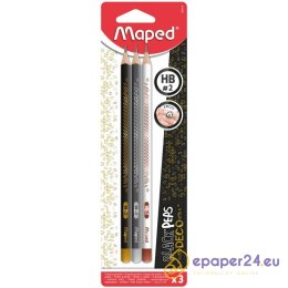 Ołówki Maped Black'Peps Deco HB (3)